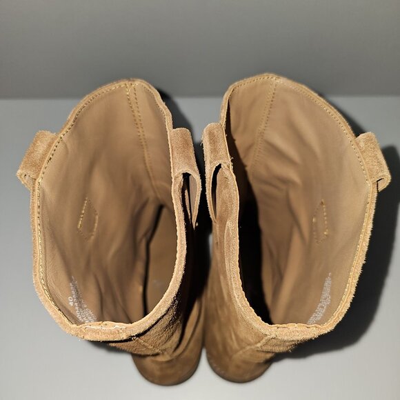 Free People Easton Equestrian Ankle Boot Shoe Saddle Brown Suede EU Size 40 US 9 - Picture 9 of 16